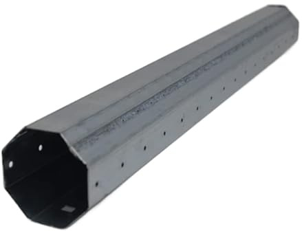 Jalousiene® Teleskop-Rollladenwelle SW60×0,6 mm – verlängerbar 110–145 cm – inkl. Walzenkapsel, 2 Kugellager & 50 cm Verlängerung – 8-Kant Stahlwelle – Rolladen-Ersatzteil
