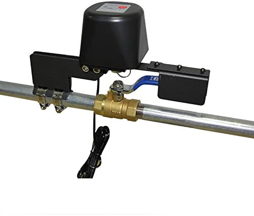 TopHomer Controlador de Válvula WiFi con Válvula de Gas de Agua Inteligente Bluetooth Control Remoto Automático Control de Voz Smart Life para Granja Cocina Jardín