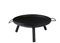 Feuerschale Ø 59 cm Feuerstelle mit Grillrost und Griffen Multifunktionale Feuerstelle für Heizung/BBQ Garten Feuerkorb und Grill für Camping Picknick Garten