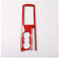 JORAsa ABS Auto Wasserbecherhalter Panel Dekoration Rahmen Trim Styling Kompatibel mit Audi TT 2008–2014 Linkslenker Innenausstattung (Color Name : Carbon Fiber Red)