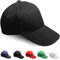 Fersora Schwarze Cap, Kappe Herren, Cap Damen, Basecap Herren, Kappe Damen. Atmungsaktive und verstellbare Baseballcap für Sport, Runnig, Golf Basecap Unisex. Schützt vor Sonne und Regen. One Size.