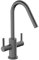 Bristan CSH EFSNK GM Cashew Easyfit Monobloc Sink Mixer Twin Lever Mono, Gun Metal Grey