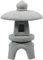 Angoily Japanische Steinlaterne Mini Pagode Statue Weihnachten Asiatische Deko Garten Skulpturen Bonsai Pavillion Miniatur Dekoration Aquarium Ornamente Feengarten Micro Landschaft Zubehör