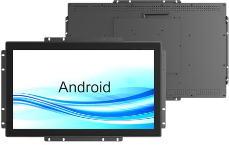 GreenTouch 21.5 Inch Open-Frame Touchscreen LCD Monitor -Android All in one Computer with RK3566 RAM 4G & ROM 32G - Capacitive PCAP -1920x1080-16:9-Black - Front IK08/IP65