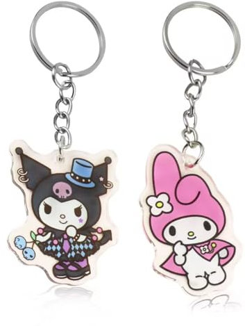 FRESHOER Lot de 2 porte-clés mignons en acrylique, My Melody and Kuromi, 2