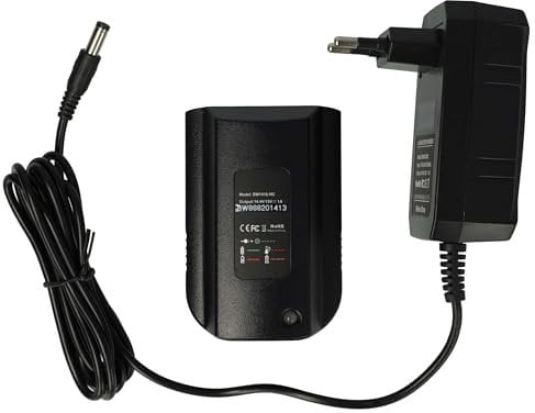 vhbw Ladegerät kompatibel mit Dewalt DCW604NT, DCW604NT-XJ, DCW604N-XJ, XR Li-Ion 18V, DCW604-XJ Werkzeug Li-Ion-Akkus