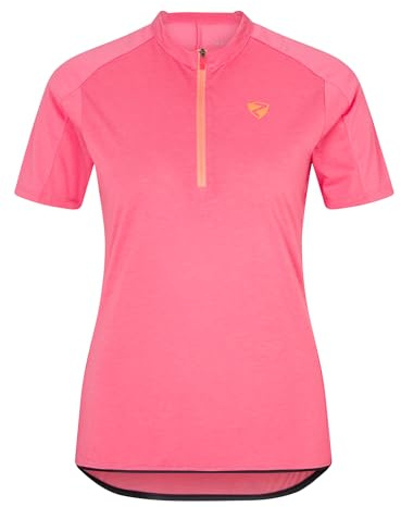Ziener Damen NARALINA Fahrradtrikot/Radtrikot - Mountainbike|Rennrad - atmungsaktiv,schnelltrocknend,elastisch,Kurzarm, Bubblegum, 44