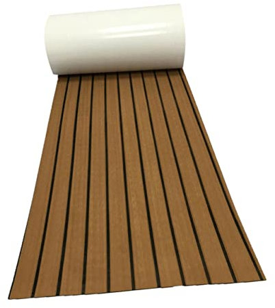 SUPVOX 1pc Eva Boat Deck Mat 45x240cm Yacht Deck Cushion Non-slip Shockproof Luxury Yacht Rv Boat Flooring