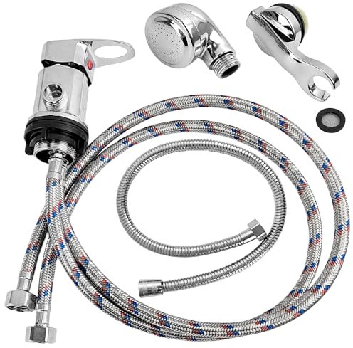 Miscelatore per doccia 100 * 80 MM, rubinetto per vasca in materiale in lega, miscelatore per doccia termostatico, rubinetto per doccia con tubi dell'acqua, miscelatore per doccia termostatico