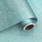 VaryPaper Self Adhesive Aqua Green Glitter Wallpaper 40cmx200cm Glitter Sticky Back Plastic Thick Lining Paper for Wall Furniture Wrap Bright Wallpaper for Living Room Bedroom Cupboards Crafts Project