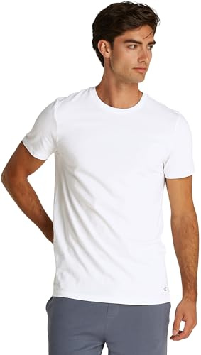 Calvin Klein Men’s 3 Pack Short Sleeve Cotton T-Shirts, White (White, White, White), XXL