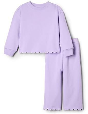 Amazon Essentials Sofia Grainge, Set di Pantaloni e Top in Spugna Francese, da Bambina, Lilla, 3T