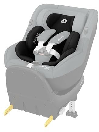 Maxi-Cosi Pearl S Einlage für Neugeborene, Autositz Neugeboreneneinlage, 0–3 Monate, 40–60 cm, waschmaschinenfeste Maxi-Cosi Pearl S Einlage für Neugeborene, Eco Care Stoffe, Authentic Black