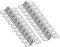 sourcing map 20pcs 5/16 Inch 8mm Conduit Clamps, M8 U Tube Pipe Clamp, Stainless Steel Rigid Pipe Strap, U Shaped Bracket with Two Hole for Pipe Tube Hose Wire Cord Fixing, Thickened