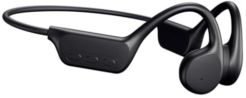 JUJNE Auriculares deportivos abiertos con reproductor MP3 integrado de 32 GB, Bluetooth 5.3, inalámbricos, conducción ósea para entrenamiento de A