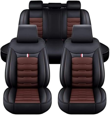 NISMIA Auto Sitzbezüge für Kia Sportage NQ5 2023-2025, Leder Autositzbezüge Sets, 5 Sitzer Schonbezüge Sitzschoner Vorne Hinten Wasserdicht Sitzauflage Accessories(D(Black Coffee))
