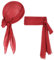 2 Stück Piraten Kopftuch Piraten Accessoires Set, Mittelalter Piraten Tuch Kopftuch Pirat Leuchtend Piraten Stirnband Taillengürtel Piraten Accessoires, für Die Halloween Karneval Piratenparty