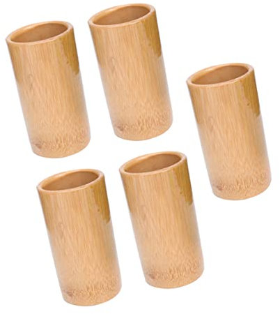 Ventouses En Bambou Pour Massage Hijama, Outil De ThéRapie Par Ventouses Pour Le Corps, Fournitures De Massage MéNager, Pot En Bambou 5 PièCes, Adapté Aux Bras, Taille Et Genoux