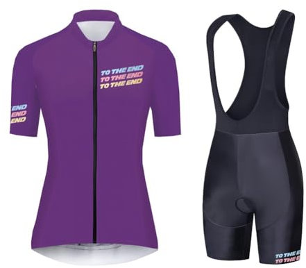UGLY FROG Maglia Maniche Corte Pantaloncini Ciclismo Donna, ad Asciugatura Rapida, Pantaloncini da Ciclismo con Imbottitura 5D