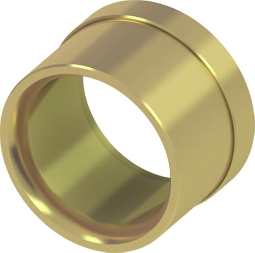 TECE Druckhülse für Mehrschichtverbundrohr 25 mm (nr.734525) | 16/20/25/32 mm DVGW Messing Wandscheibe Winkel Kupplung T-Stuck Druckhülse