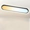 ONDTA LED Panel Deckenleuchte 22W mit Fernbedienung, 60x20 CM 2700K-6500K 3000LM Oval Tageslichtlampe Decke, Speicherfunktion, IP44 Küchenlampe für Wohnzimmer Schlafzimmer Flur Büro Werkstatt, Schwarz