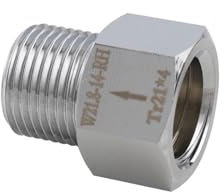 VNSMM Heimbrau-Sets Heimbrausystem Soda-Zylinder-Adapter Tr21-4 bis W21.8-14 Konvertierungsadapter für Aquarienfische, selbstgebrautes Bierfass, CO2-Tankregler