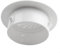 Cubierta plástica de la rejilla de ventilación de los PP, roseta decorativa del agujero de la pared 40-100m m blanco (70mm)