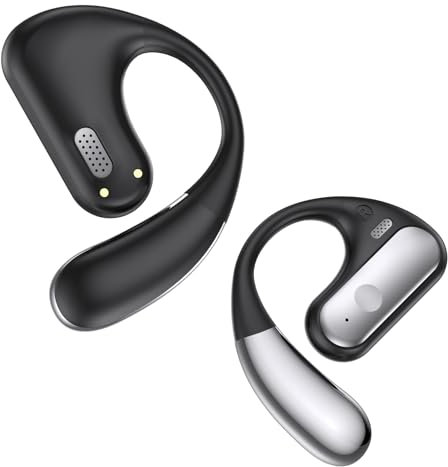 EUQQ Auriculares Inalambricos Deportivos - Auriculares de Conducción Ósea y Cascos Inalambricos Bluetooth Deporte, Auriculare para Correr con hasta 40 Horas de Reproducción