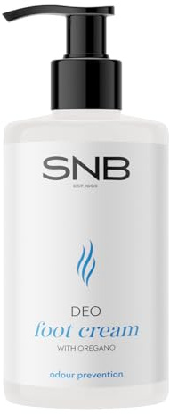 SNB Professional Fußcreme mit Oregano- und Orangenöl, Lavendel, Minze und Eukalyptus – 250 ml – Desodorierende Pflege für frische und weiche Fußhaut