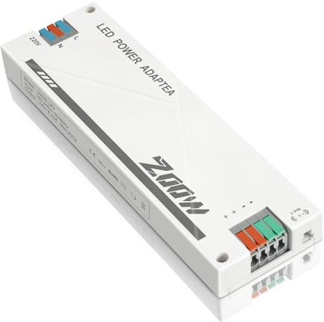 Alimentatore 24v 8.33A, 200W Trasformatore 220V a 24v | Trasformatore LED 24V 200W 8.33A, Driver LED AC a DC, alimentatore lampada led Costante per G4, GU5.3, MR11, MR16