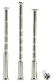 Générique Vis antivol sécables et découpables M4 x 60 mm/80 mm/100 mm for poignées de Porte(5pcs,SLEEVE25MM_M4X100)