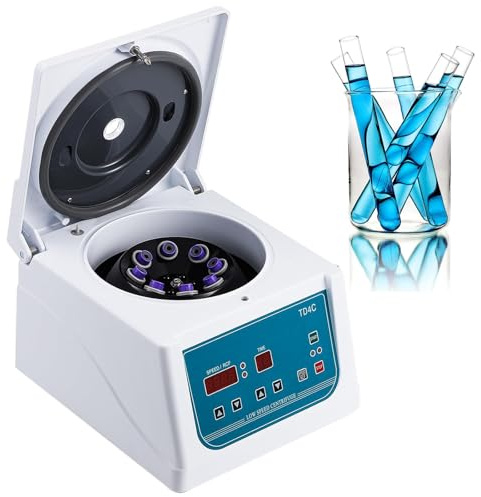 Sunseota Centrifuga PRP Professionale 8 x 15 ml, 4.000 Giri/min, con Controllo di Tempo e velocità, Rumore ≤65 Db, 110 V, Display a LED, centrifughe PRF digitali Betchtop