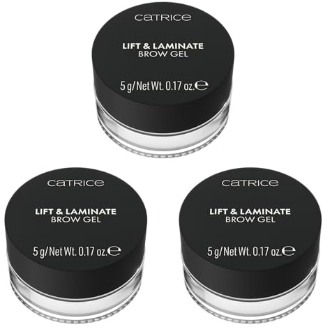 Catrice Lift & Laminate Brow Gel, Augenbrauengel, Nr. 010, Transparent, definierend, sofortiges Ergebnis, natürlich, vegan, ohne Mikroplastikpartikel, Nanopartikel frei, ohne Parfüm, 3er Pack (3x5g)