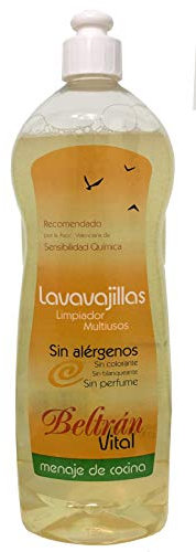 Jabones Beltrán - Lavavajillas Vital - Limpia y Desengrasa - Para Todo Tipo de Utensilios - Respetuoso con la Piel y las Manos Delicadas - Lavavajillas Manual - 1L