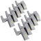 Luces de bisagra LED - 10 Piezas Armario Armario Armario Armario Armario luz de bisagra LED en casa (Blanco cálido)
