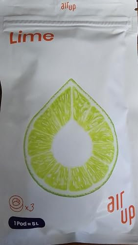 AIR UP Pods Pack of 3 Lime Flavour - Flavoured Drink, Fruity Flavouring Water - No Sugar No Calorie - For air up Drinking Bottle Only - Adequate for 15 L Still or Sparkling Water