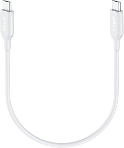 Anker Cable USB C Carga Rapida(60W, 30cm), Cable USB C 2.0, Cable Cargador USB C para MacBook Pro 2020, iPad Pro 2020, Switch, Samsung Galaxy S20 Plus S9 S8 Plus, Pixel, y más