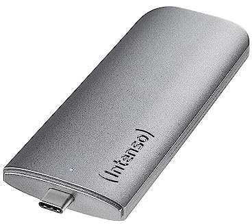 Intenso Externe SSD Business, 250GB, Portable Solid State Drive, USB 3.1 Gen.1 Super Speed 5 Gbps (Type C), Anthracite, 250 GB