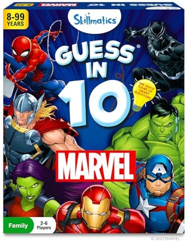 Skillmatics Guess in 10 Marvel, Perfect for Boys, Girls, Kids, Teens, Adults Who Love Card Games, Board Games, Toys, Avengers, Spiderman, Iron Man, Gifts for Ages 8, 9, 10 and Up