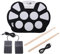 Schlagzeug Elektronisch, 15,4x11 Zoll E-Drum-Sets Aufrollbar Elektronisches Schlagzeug für Erwachsene Studenten Anfänger, 9 Pads Tragbares Roll-up E-Drum Kit mit Schlagzeugstock Fußpedal USB-Kabel