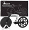 Bugucat Fahrrad Pizzaschneider, Pizza Cutter Pizza Schneider aus Antihaft Edelstahl,Pizzaroller Essen Grade Pizza Slicer mit Scharfem Schneiderad,Pizzarad Pizzamesser für Weihnachten (Weiß)