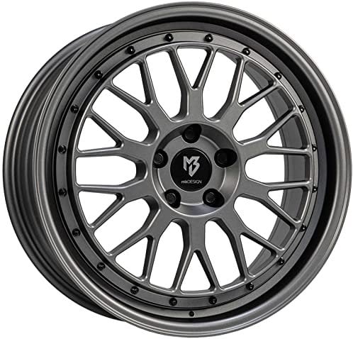 MB Design Felge LV1 7.5Jx18 ET38 5x100 Mattgrau kompatibel mit VW Beetle Fox Bora Polo Taigo T-Cross