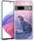 EuoDuo Kompatibel mit Google Pixel 6a Hülle Durchsichtige Case Aesthetic Motiv Muster Schutzhülle Weich TPU Stoßfest Telefon Silikon Handyhülle Cover - Rosa Panther