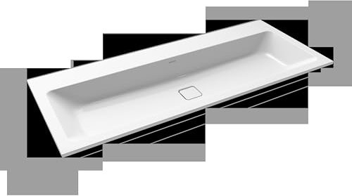 Kaldewei Cono Einbauwaschtisch 3082, 1200x500x14 mm, 901806043001, Ausführung: mit 2x 1-er Hahnlochbohrung