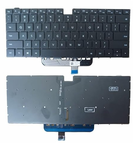 YANHAO [Laptop-Tastaturen] US-RU-Tastatur for Huawei MateBook D14 D15 Boh-WAQ9R Boh-WAQ9L BohL-WFP9 Bob-WAE9P Magicbook 15 HBL-W19 W29 nbl-waq9r mit Hintergrundbeleuchtung (Color : RU Backlit)