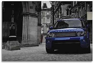 DIMAO Super Auto Poster Auto für Land Rover Range Rover Sportauto Dekorative Leinwand Wand & Kunst Bild Gemälde 60 x 90 cm