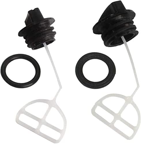Generic Fuel Tank Cap With Oil Cap for Skatco, Eckman Chinese Chainsaw (5200, 4500, 5800, 45CC, 52CC, 58CC), Screw-In, 2 Pieces