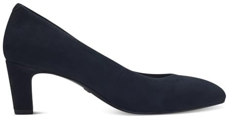 Tamaris Damen Klassische Pumps, Frauen Absatzschuhe,hochhackige Schuhe,Ausgehschuhe,Abendschuhe,Court Shoes,stöckelschuhe,Navy Suede,39 EU