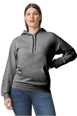 Gildan Unisex Adult Softstyle Fleece Midweight Hoodie (M) (Charcoal)