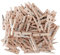 Interdruk - Mini Mollette Decorative - Mollettine Legno Piccole per Progetti Artigianali e fai da te - Legno Naturale